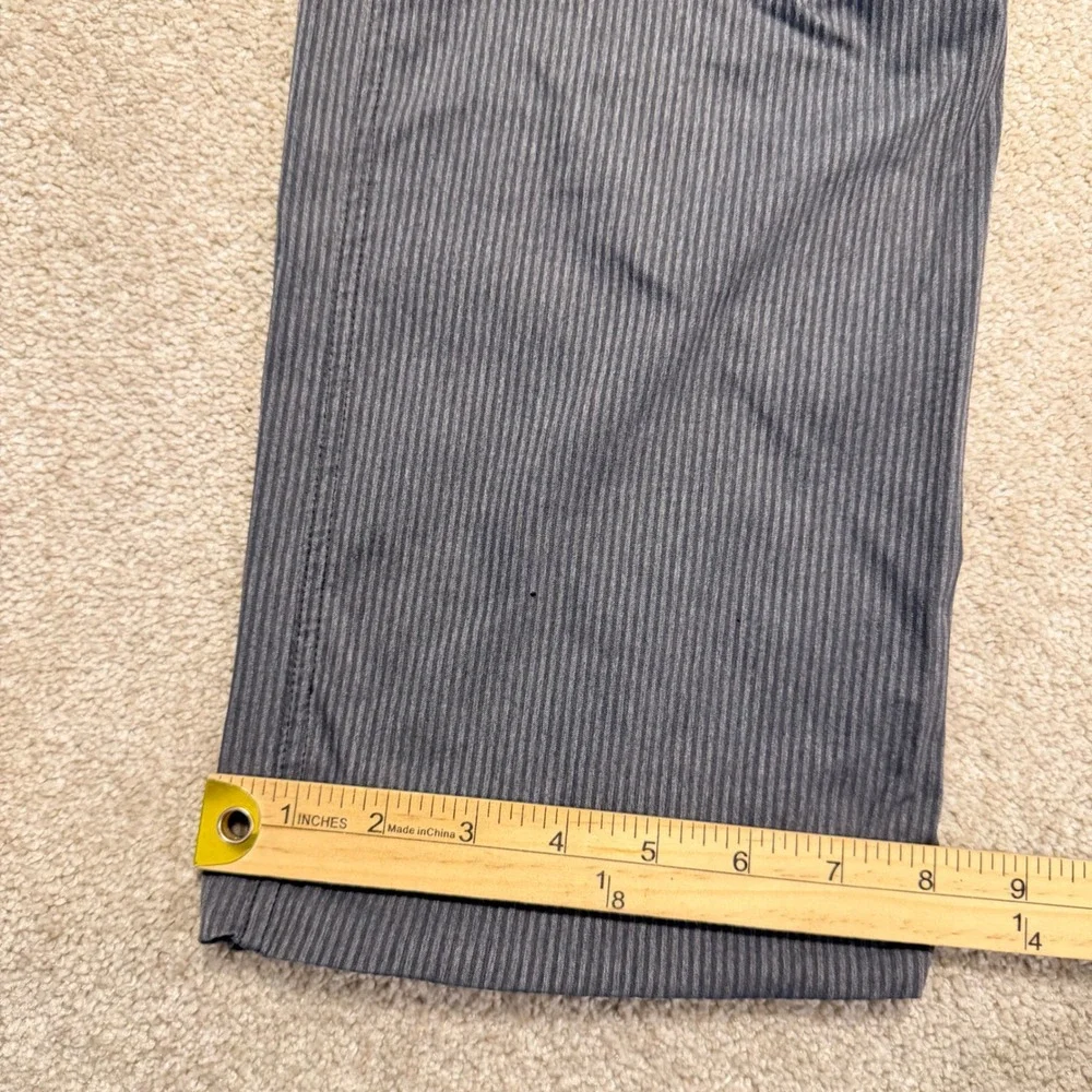 Lululemon Seawall Track Pants Mens L Grey Striped Drawstring Athleisure Yoga 34L